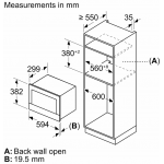 Bosch BEL7321B1M 嵌入式微波爐 - 21L、微波+燒烤、AutoPilot 10